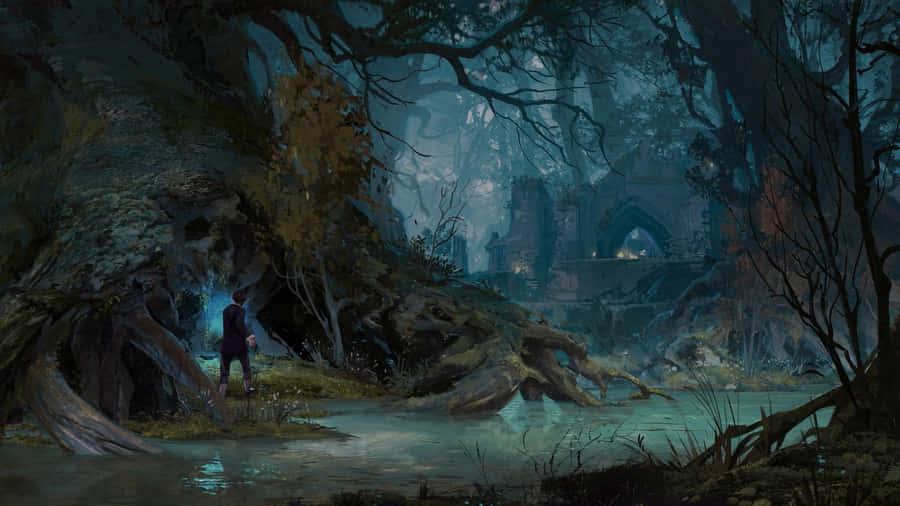 Captivating Harry Potter Game Adventure Wallpaper