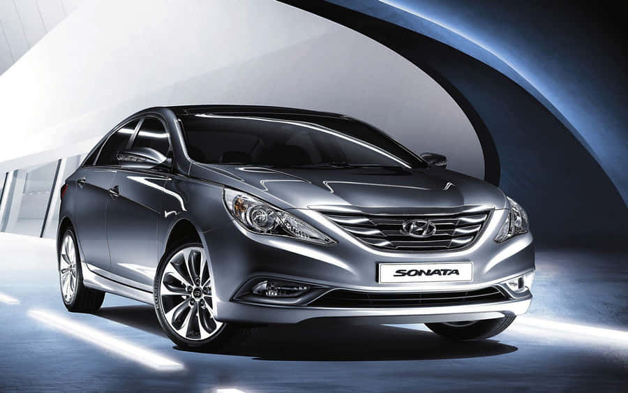 Captivating Hyundai Sonata On The Open Road Wallpaper