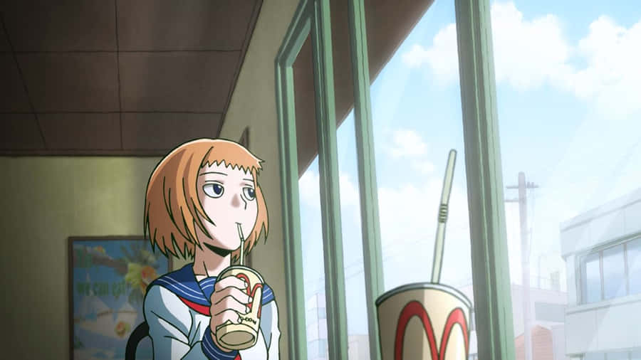 Captivating Ichi Mezato With A Mysterious Background Wallpaper