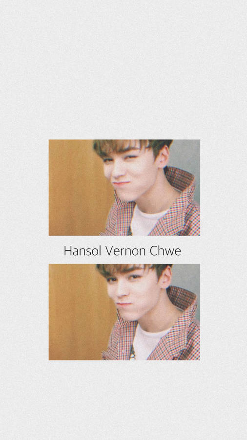 Captivating Image Of K-pop Star Hansol Vernon Chwe Wallpaper