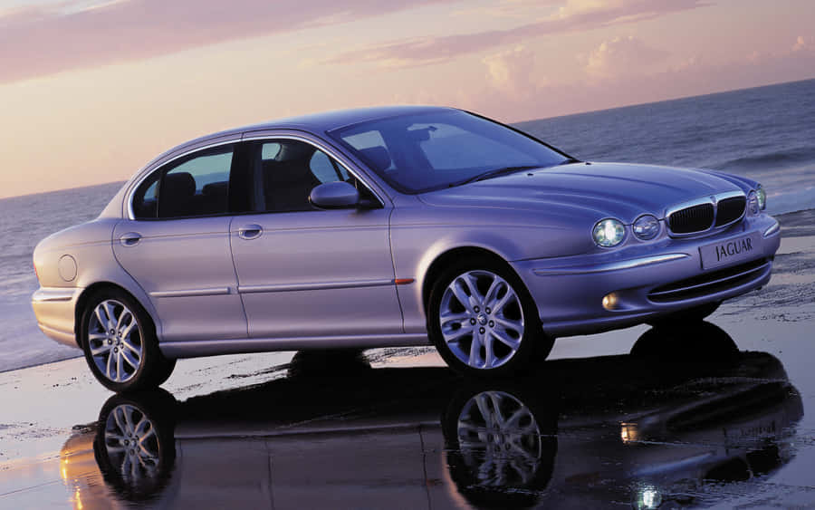 Captivating Jaguar X-type In Its Full Glory Wallpaper
