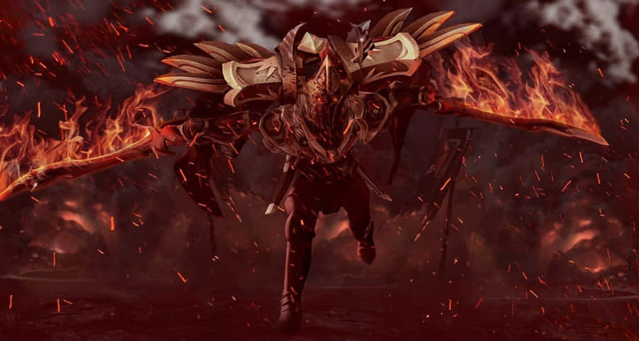 Captivating Legion Commander Battle Stance Wallpaper