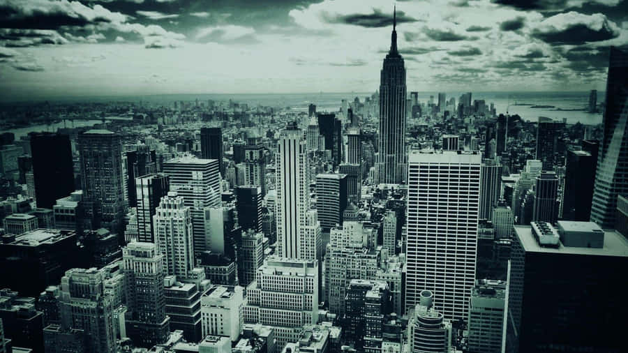 Captivating Monochrome Cityscape Wallpaper