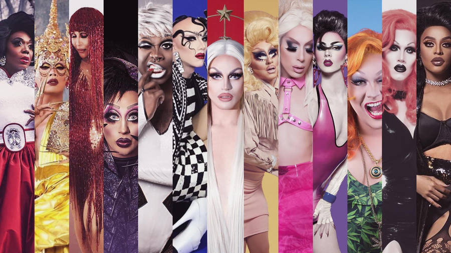 Captivating Photo Collage From Rupaul's Drag Race Wallpaper