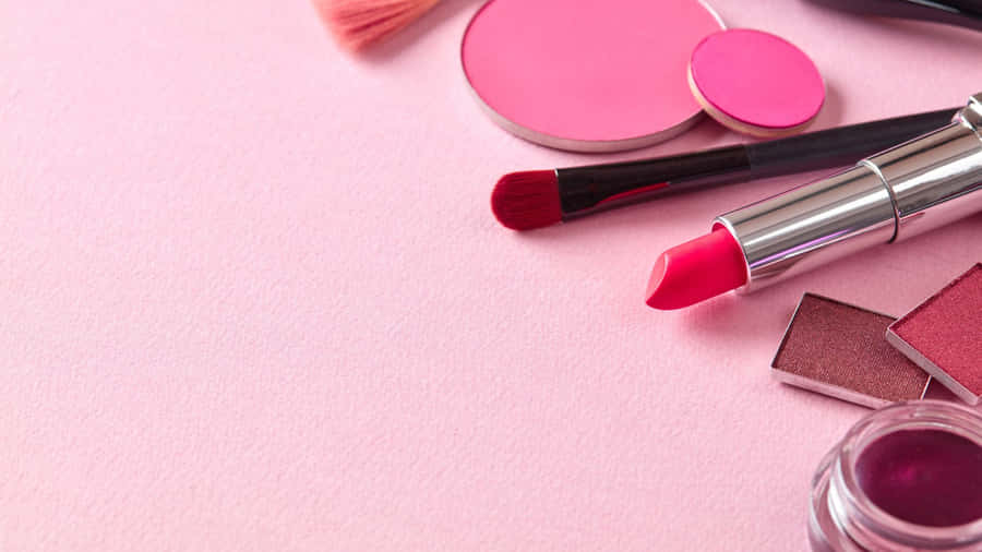 Captivating Pink Makeup Aesthetic Wallpaper