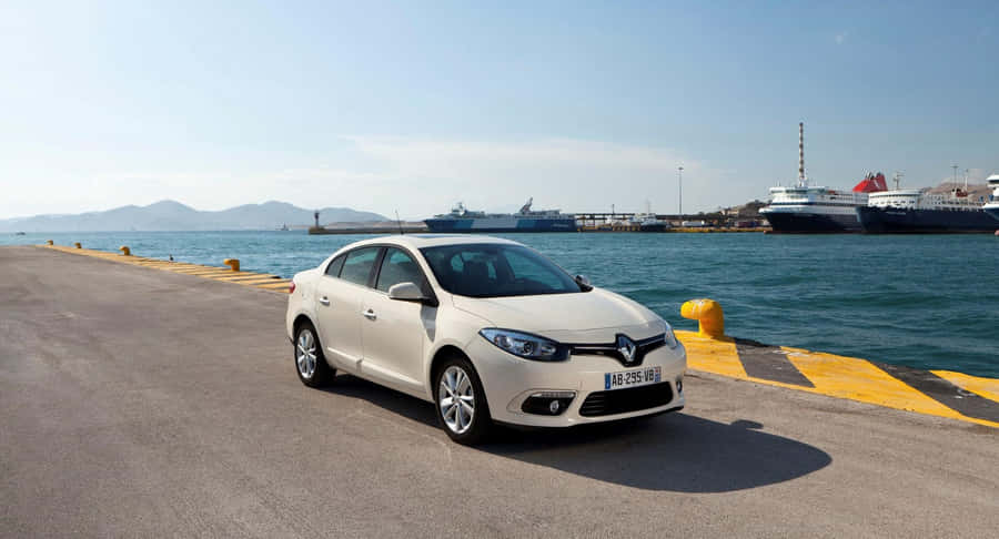 Captivating Renault Fluence In Motion Wallpaper