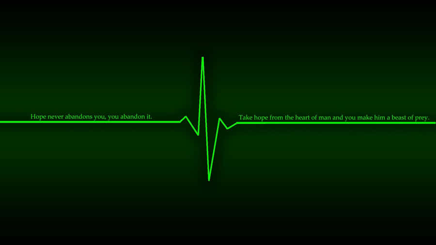 Captivating Rhythm Of Life: A Heart Rate Diagram Wallpaper