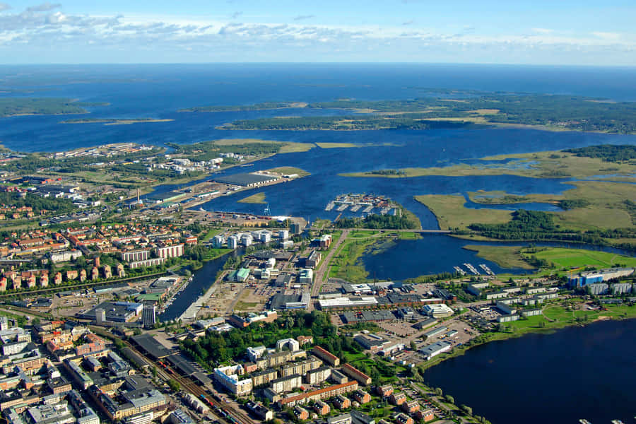 Captivating Scenic View Of Karlstad, Sweden Wallpaper