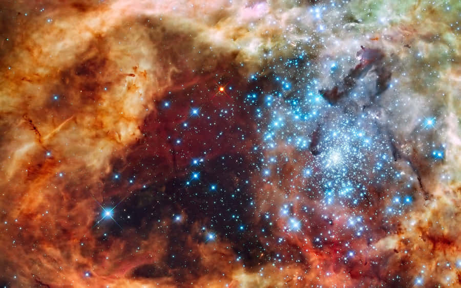 Captivating Star Cluster In Deep Space Wallpaper