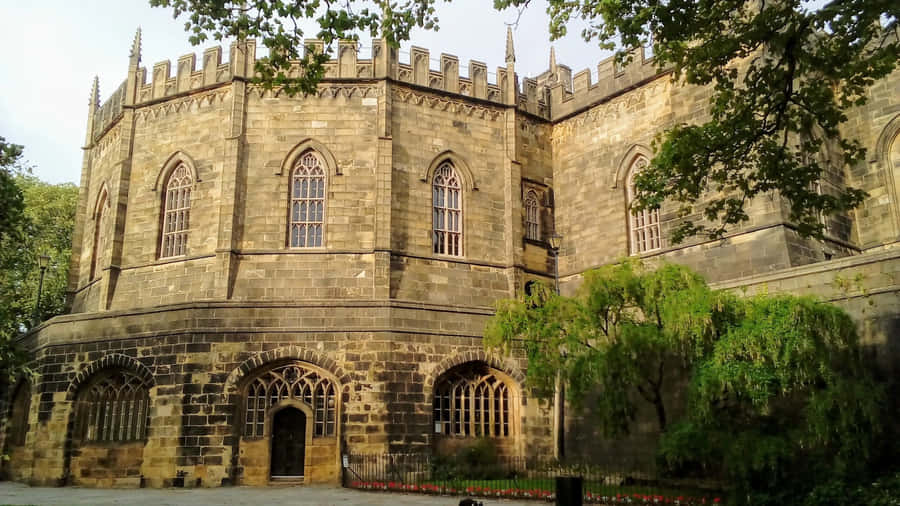 Captivating Sunrise Over Lancaster, United Kingdom Wallpaper