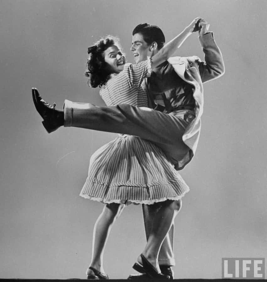 Captivating Swing Dance Moment Wallpaper