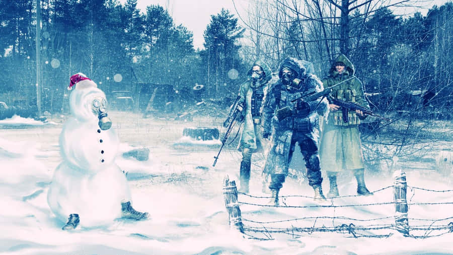 Captivating Winter Games Action Wallpaper