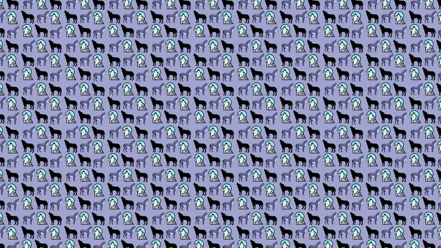 Captivating Wolf Pattern Wallpaper Wallpaper