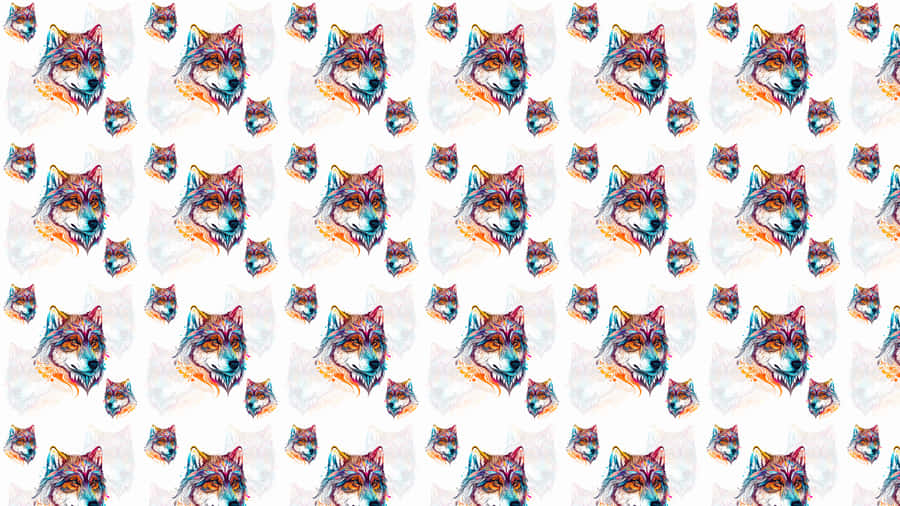 Captivating Wolf Pattern Wallpaper Wallpaper