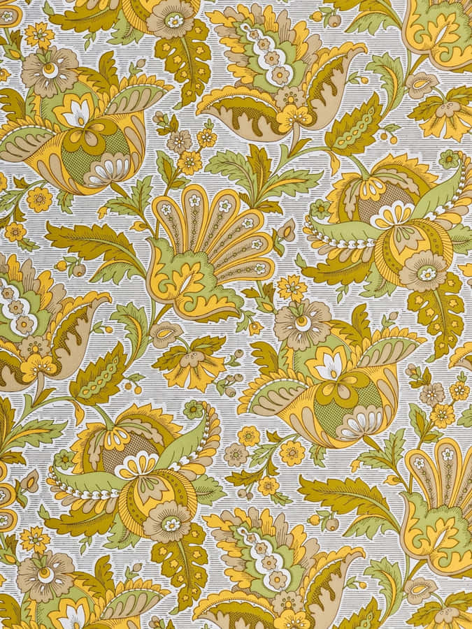 Captivating Yellow Pattern Wallpaper Wallpaper
