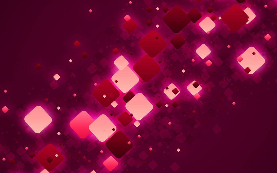 Captivatingly Elegant Pink Glowing Squares Wallpaper