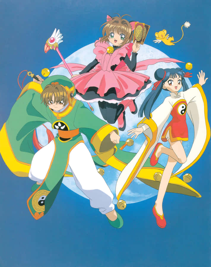Cardcaptor Sakuraand Friends Floating Wallpaper