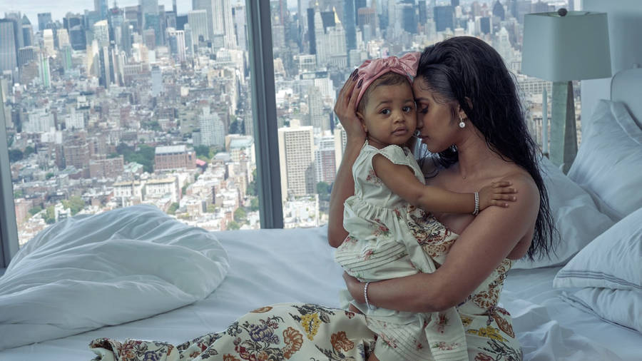 Cardi B And Kulture Wallpaper