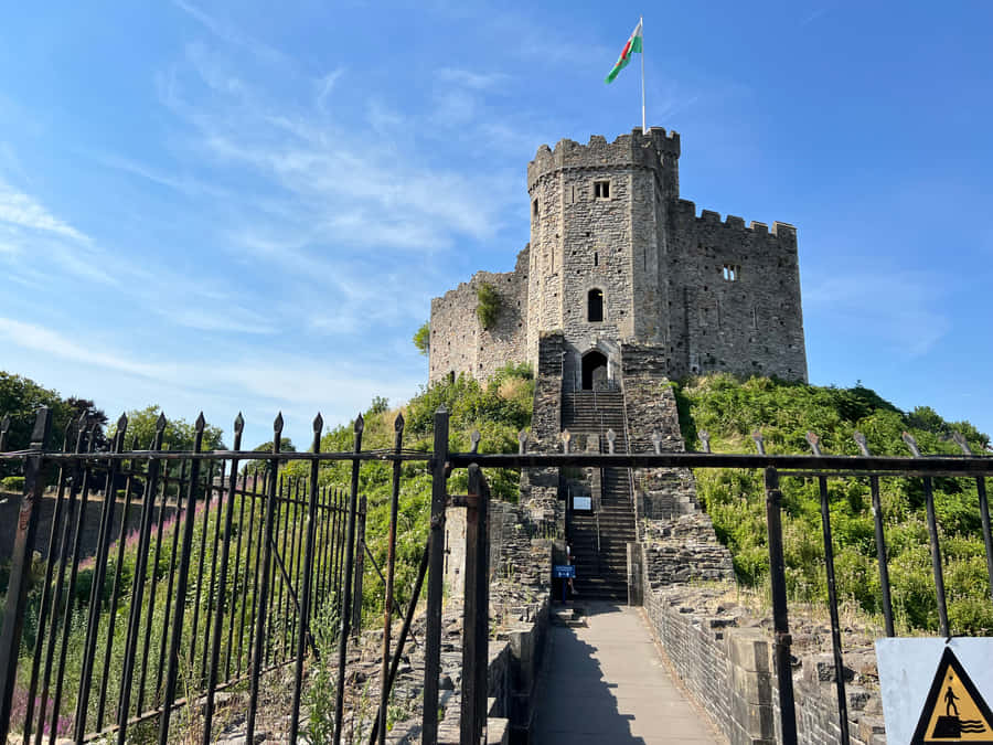Cardiff Castle Gate Wallpaper