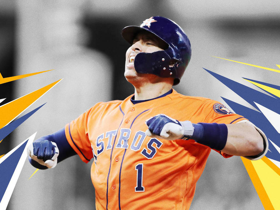 Carlos Correa Geometric Fan Art Wallpaper
