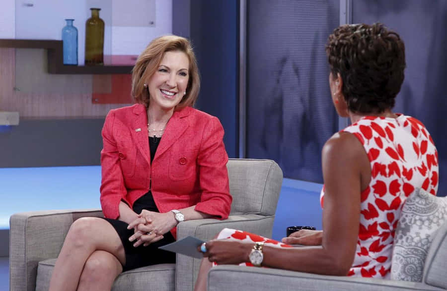 Carly Fiorina Tv Show Interview Wallpaper