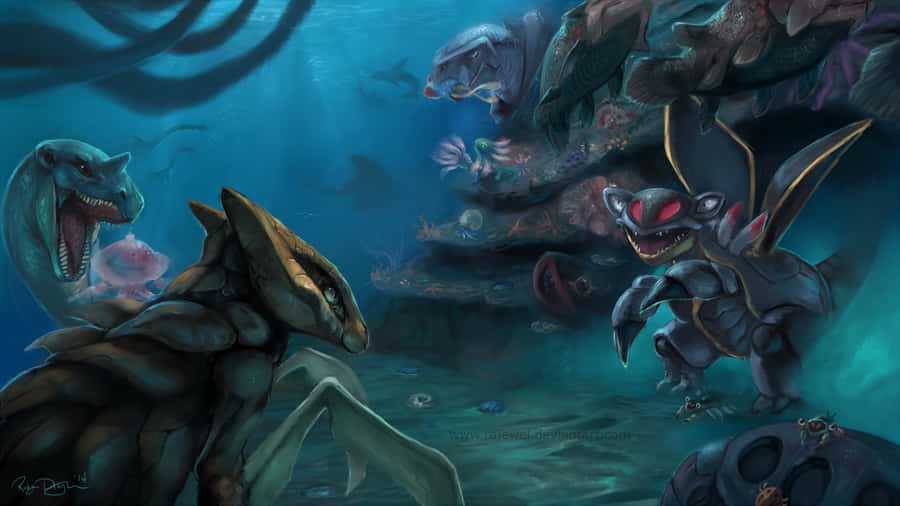 Carracosta Prehistoric Pokemon Fanart Wallpaper