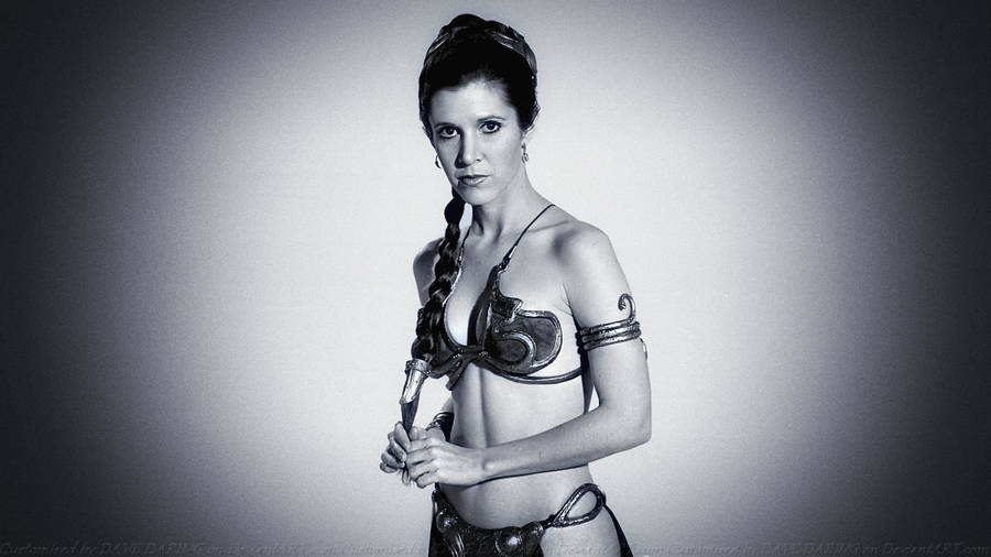 Carrie Fisher Princess Leia Hot Photoshoot Wallpaper