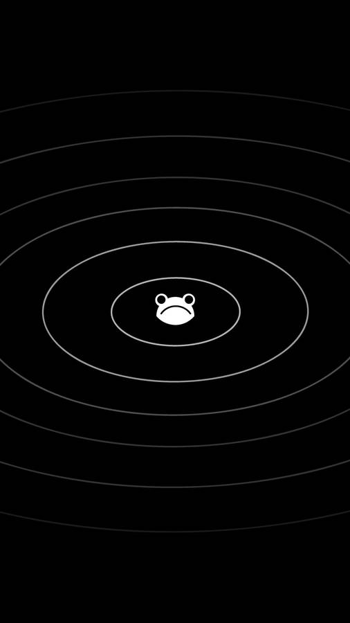 Cartoon Frog Black And White Wallpaper