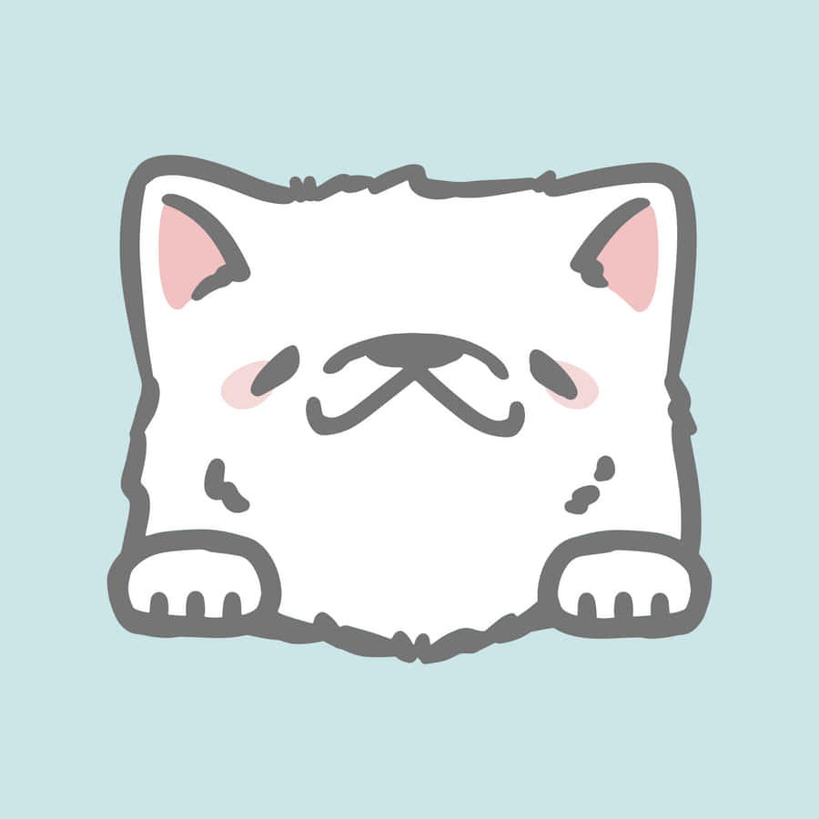 Cartoon Smile Cute Cat Pfp Wallpaper
