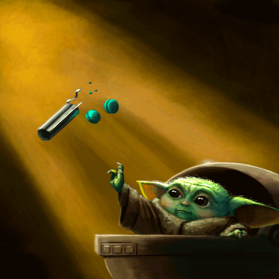 Cartoon Yoda, A Renowned Jedi Master Wallpaper