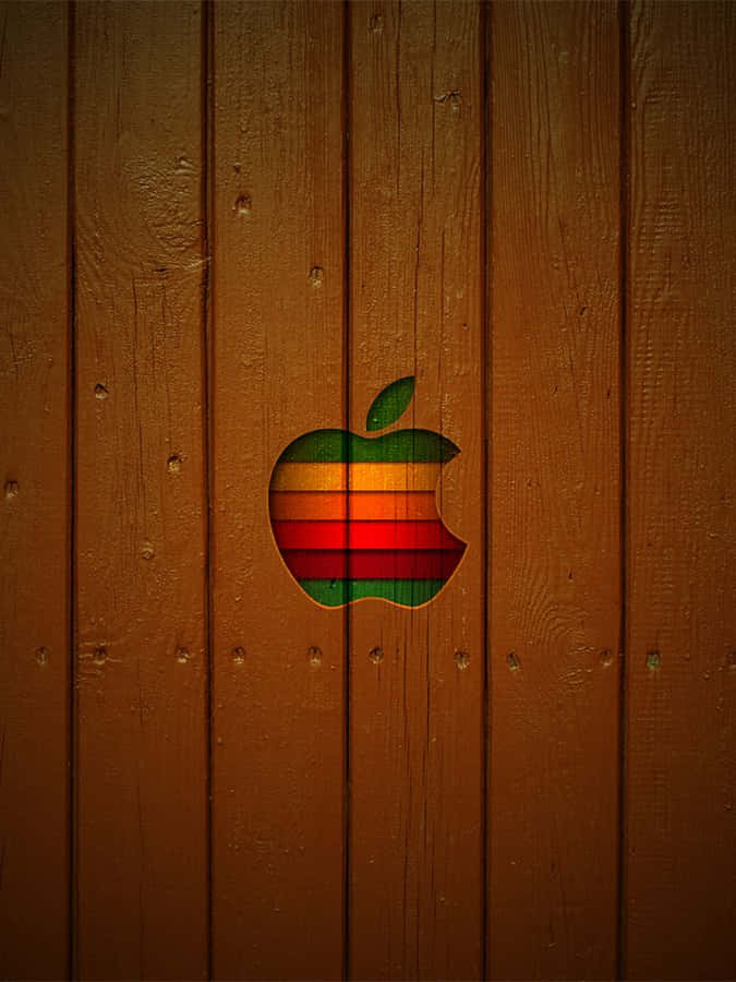 Carved Apple Logo Awesome Ipad Wallpaper