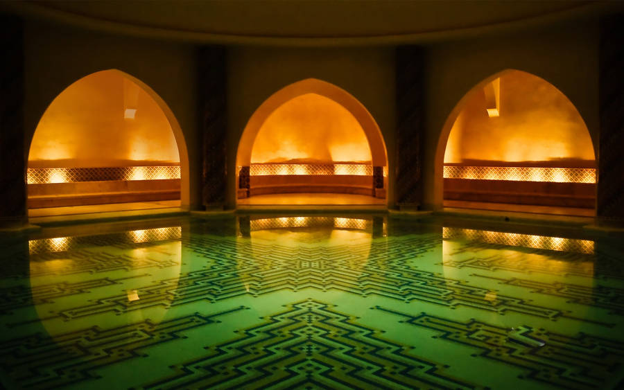 Casablanca Mosque Pool Wallpaper