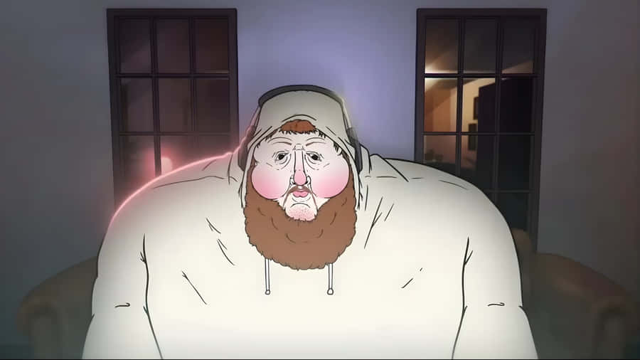 Caseoh Animated Character Design Wallpaper