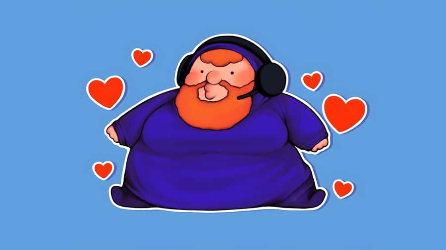 Caseoh Cute Cartoon Character Wallpaper