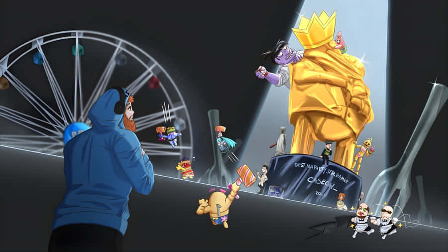 Caseoh Digital Art Showcase Wallpaper