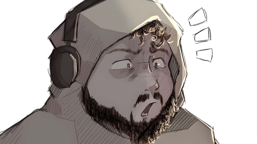 Caseoh Surprised Expression Wallpaper