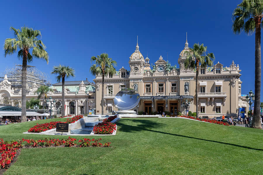 Casino De Monte Carlo Clear Sky Wallpaper