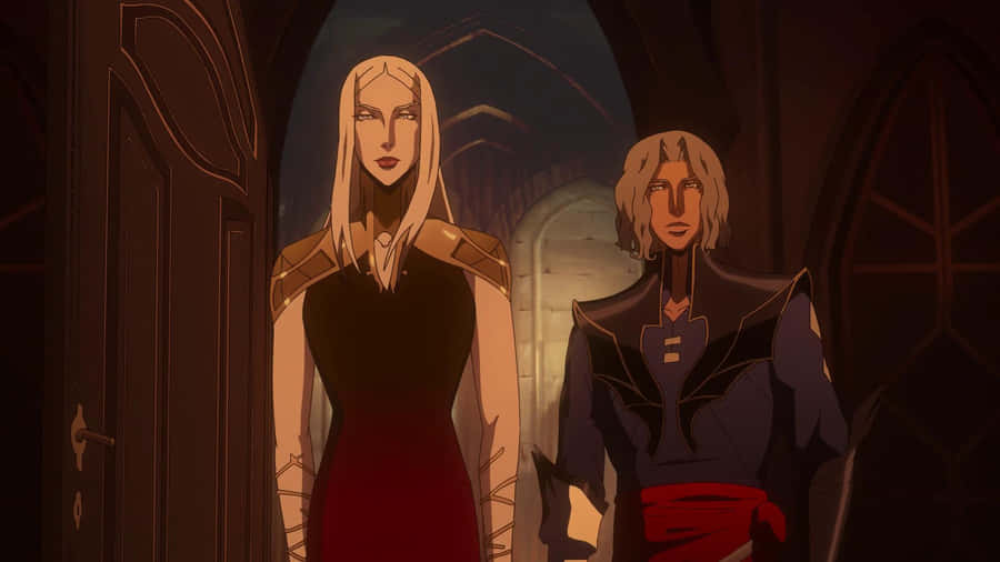 Castlevania Carmillaand Hector Animated Wallpaper