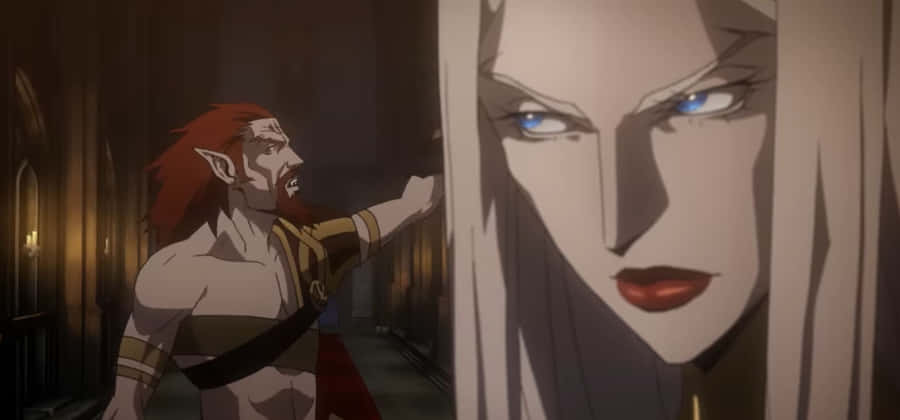 Castlevania Godbrandand Carmilla Confrontation Wallpaper