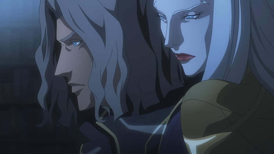 Castlevania Hectorand Carmilla Profile View Wallpaper