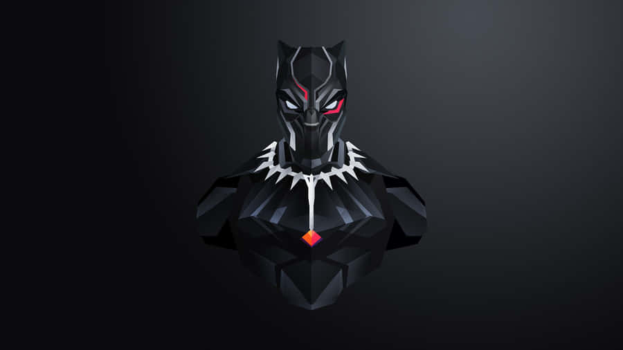 Cat Figure Black Panther Hero Wallpaper
