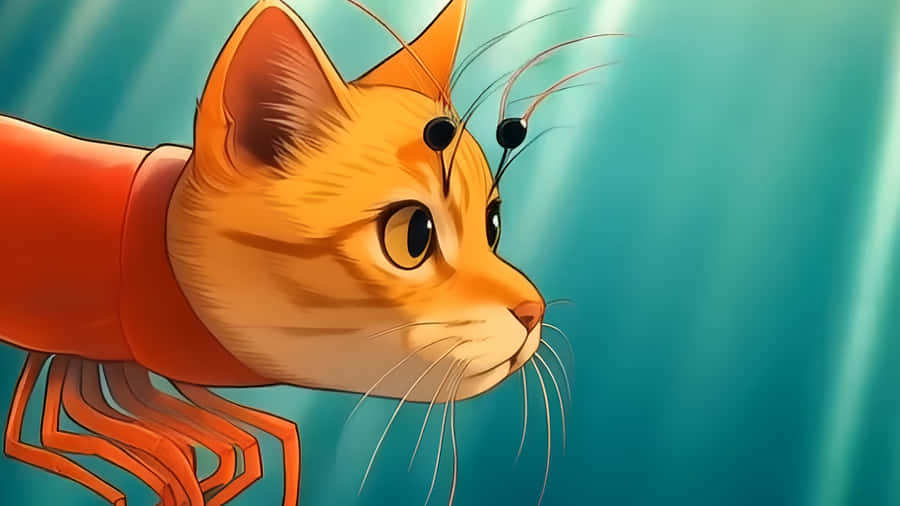 Cat Lobster Hybrid Wallpaper