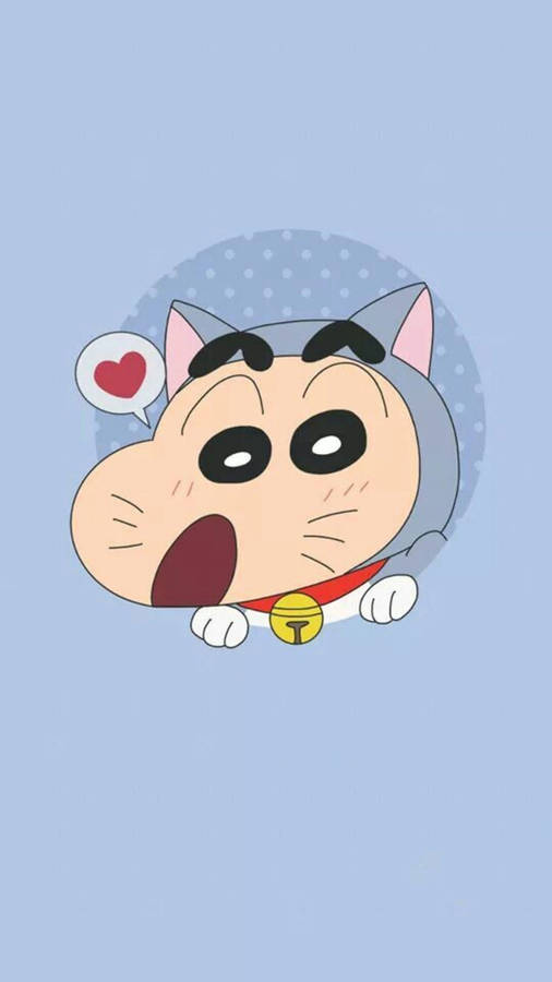 Cat Shinchan Aesthetic Wallpaper