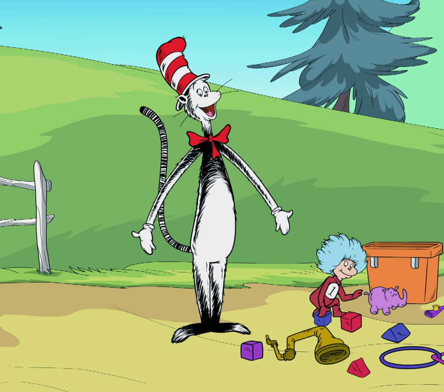 Catinthe Hatand Friend Outdoors Wallpaper