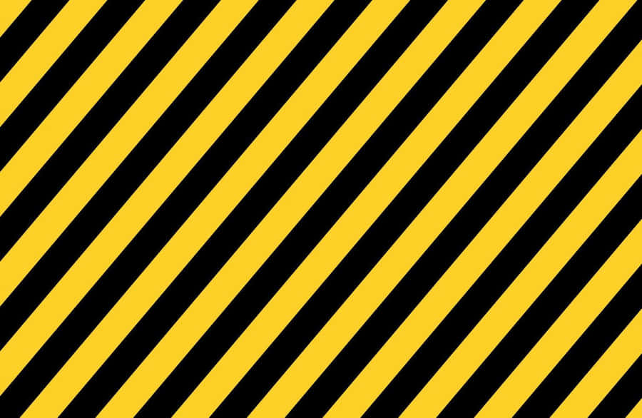 Caution Stripes Pattern Wallpaper