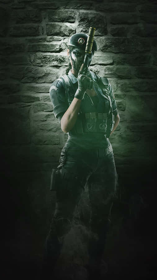 Caveira From Rainbow Six Siege In Stealth Mode Wallpaper