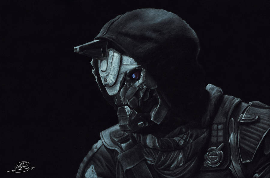Cayde 6 Black Art Desktop Wallpaper