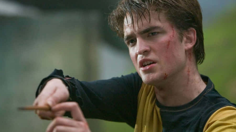 Cedric Diggory Casting Spell Wallpaper
