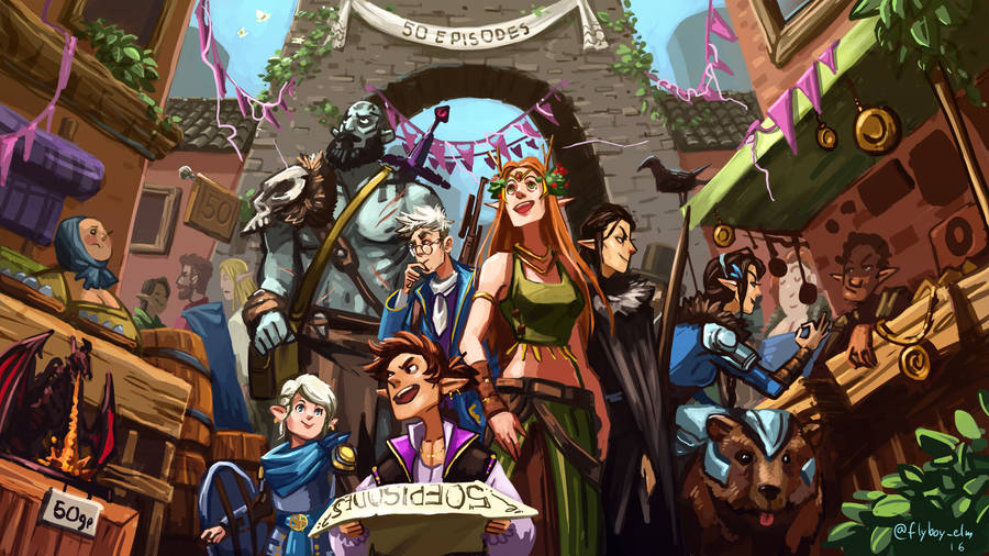 Celebrate 50 Episodes Of Critical Role! Wallpaper