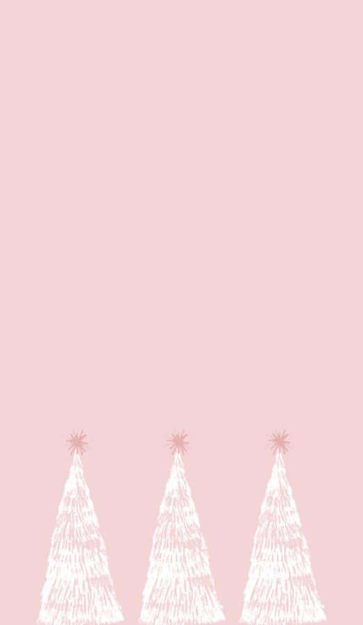 Celebrate Christmas With A Soft, Pink Touch! Wallpaper